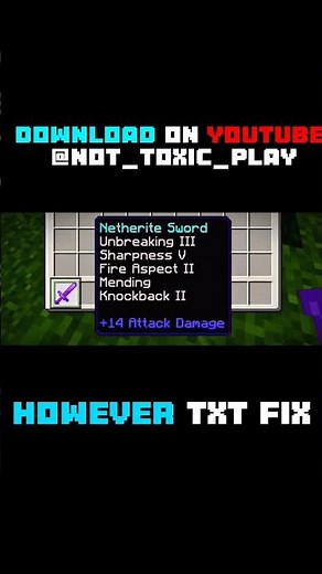 ⬆️download⬆️However Text Fix MCPE 1.26+ 🧾 Clean Enchantment UI #mcpeaddons #addonsmcpe #mcpe