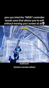 Fastest Console Editor Fortnite: New Controller Tweak Guide