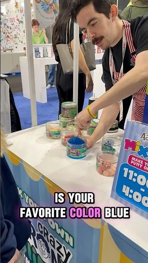 Making Crazy Aaron’s Slime at Toy Fair!