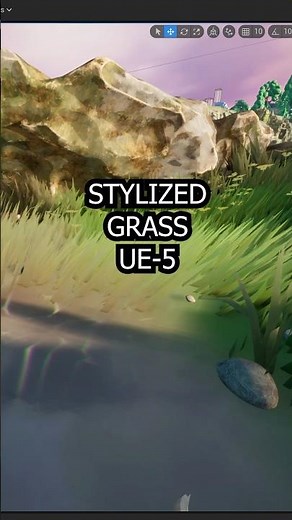 How i made STYLIZED grass in UE5 #gamedev #indiegame #3dgamedevelopment