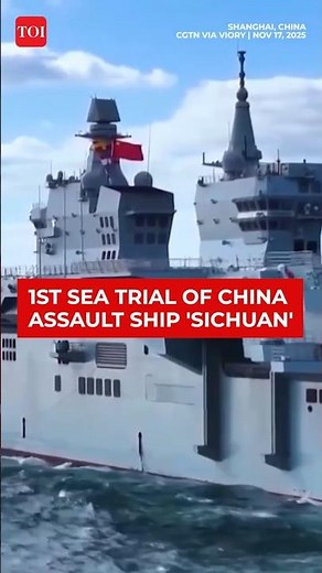 China's New Beast: Assault Ship Sichuan Stuns World in Maiden Sea Trial | WATCH