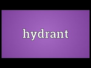 Hydrant Meaning