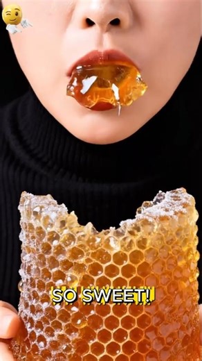 Most Satisfying Honeycomb Jelly Eating ASMR 🍯🔥 #shorts #asmr #crunchy