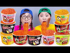 Convenience Store Food Fire Spicy Noodle Mukbang DONA