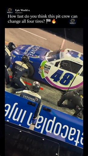 A NASCAR pit stop is pure teamwork and precision! 🏎️💨