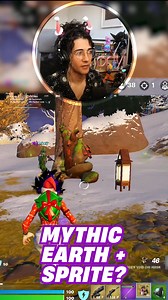 What happens if you give a rare Earth Sprite a MYTHIC Item in Fortnite?! #Fortnite #FortniteChapter6 #FortniteChapter6Season1 | Onyi