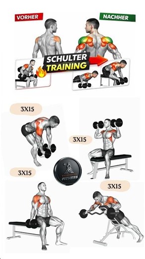 Schultern wie Stahl! 💥 4 Übungen für maximaleDefinitiono #Schultertraining