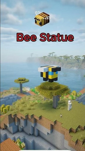 Minecraft Bee Statue Tutorial 🐝