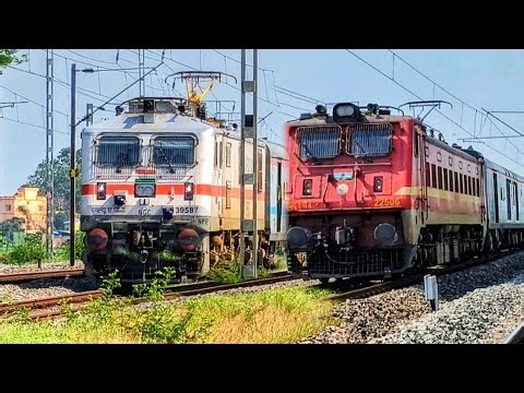 [30 In 1] FASTEST ELECTRIC Express Train Crossing - Tebhaga+VB+Durgiana+AC Duranto+Shaktipunj etc.