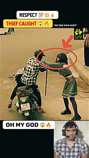 Girl Targeted by Thief in Broad Daylight – Shocking Street Moment 😲 #shorts #respect #short