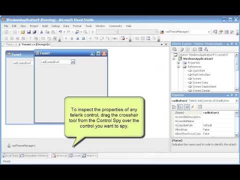 Telerik RadControls for WinForms - Using the RadControls Spy