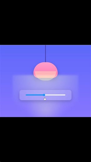 06 Advanced Lamp Brightness Animation 💡 | HTML CSS JavaScript UI #shorts