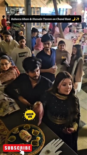 Rabeeca Khan & Hussain Tareen on Chand Raat 🌙✨ #shorts #rabeecakhan #hussaintareen #trendingnow #fyp