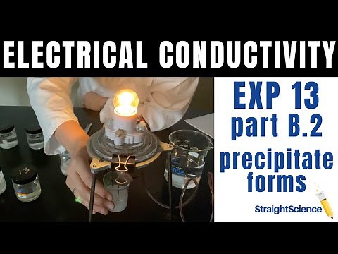 Electrical Conductivity - Experiment 13 Part B.2 - What happens when a precipitate forms?