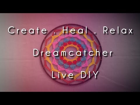 LIVE Mandala Dreamcatcher Weaving | Calming DIY with Healing Energy 🎨✨