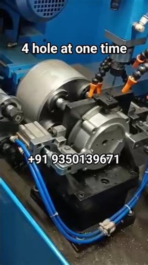 Four hole drilling & tapping spm with Slide at one time.