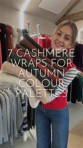 Nearly New Cashmere Co on Instagram: "If you suit warm, earthy tones, we have just the range for you! Our recycled 100% cashmere wraps are available in a range of Autumnal shades, perfect for those of us who suit warm, natural colours. - £85 / $116 - 100% cashmere - Extremely soft and warm - Wear as a wrap or scarf, all year round Who would like a follow up video, to show our wrap colours ideal for Winters, Springs and Summers?"