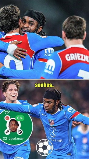 Lookman's debut for Atlético de Madrid #football