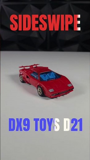 Sideswipe Transformers G1 Masterpiece DX9 Toys D21 Red Storm Robot to Car Transformation #autobots