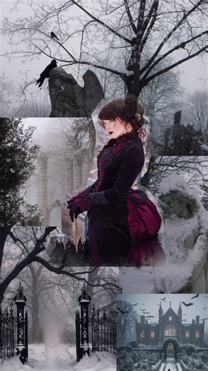 Our dresses that hit into the heart of the Gothic Winter 🖤 Velvet textures, sculpted corsets, dramatic sleeves, and silhouettes inspired by Victorian elegance — each design carries a haunting beauty that feels both timeless and impossibly modern. If the season calls you toward darker fairytales, wanders through candlelit halls, or a touch of poetic melancholy — our Victorian-inspired pieces might just be exactly what your winter soul is searching for. #gothicwinter #victorianfashion #historical