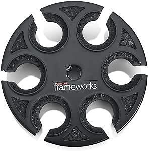 Gator Frameworks Mic Stand Adapter to Hold up to 6 Microphones, Fits Both Wired and Wireless, (GFW-MIC-6TRAY)