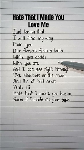 Hate that I made you love me - Ariana Grande song lyrics #arianagrande #lyrics #trending #shorts