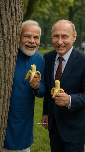 Putin And Modi Laughs While Trump Crashes 🍌 #shorts #funny