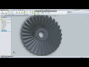 Turbine blade in Solidworks 2017