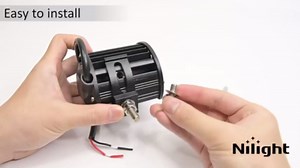 Nilight 4-Inch 120W LED Light Bar, Spot Flood Combo Beam, Offroad Fog Light for Truck, ATV, SUV, Boat, 2-Pack