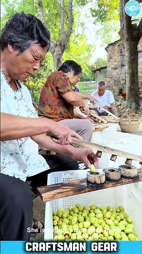 INGENIOUS Method for Sorting THOUSANDS of Jujube Fruits Using Wood 🥝 🪵