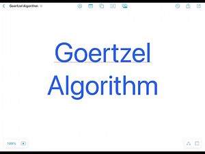 Goertzel Algorithm