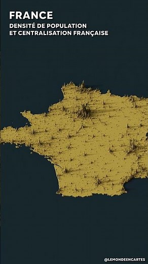 France : densité de population et centralisation