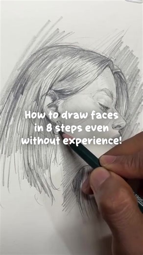 How to draw faces in 8 steps even without experience 😱 ✨ Would you like to learn how to draw faces even if you think you don't have the talent for it? ✨ Do you want to discover a simplified method of just 8 steps so you can draw without any difficulty? ✨ Would you like to start in just a few minutes, without even needing to leave your house? Click to learn more and find out! | Apolo Media
