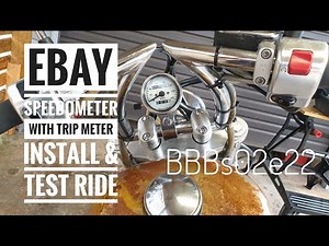 BBBs02e22 | eBay White Faced, Retro Speedometer with Trip Meter | Install & Test Ride | XVS650