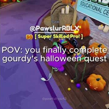 POV: you finally complete gourdy's halloween quest |#dandysworld #gourdy #quest #fyp #viral