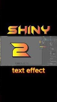 Basic Shiny Text Effect using Illustrator