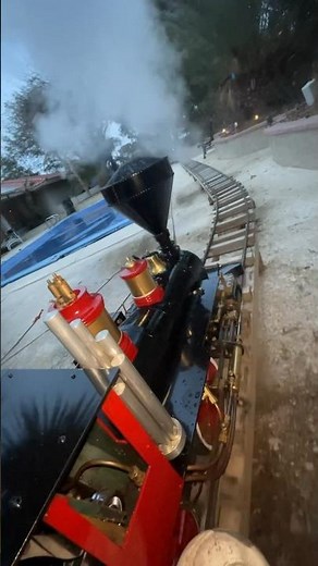 Running the American 4-4-0 live steam 7.5” gauge 1:8 scale run