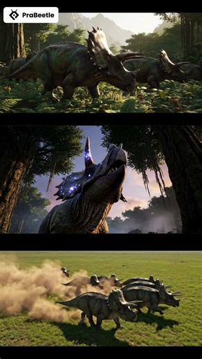 Sinoceratops 🦖 | Horned Dinosaur of China | Prabeetle Wildlife Cinematic