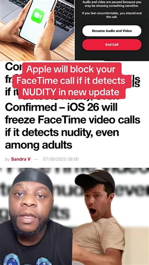 Apple's New Update: FaceTime Call Block for Nudity
