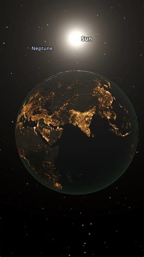 What If the Sun Was Half Its Size? (Universe Sandbox) #spacesimulation #shorts