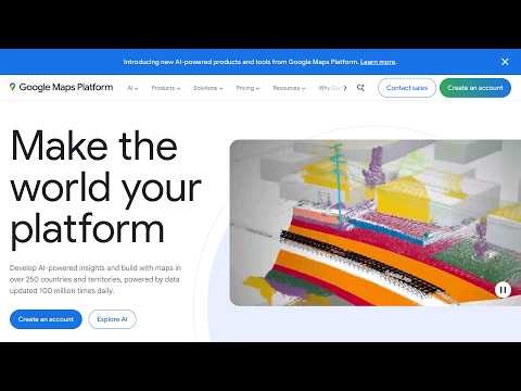 Google Maps Platform - 3D Mapping & Geospatial Analytics · Mapsplatform.google.com · 2026