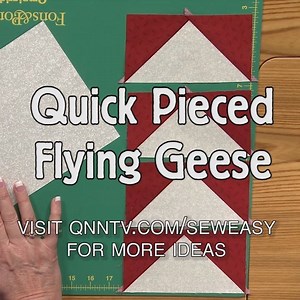 #FreeVideo tutorial: A speedy technique for piecing Flying Geese. Enjoy! ~Cate | Keepsake Quilting