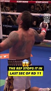 WHAT A FINISH OMG 😱 Oleksandr Usyk STOPS Rico Verhoeven with 1 second left on round 11