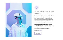 Virtual reality has real problems - Html Code Example by Nicepage