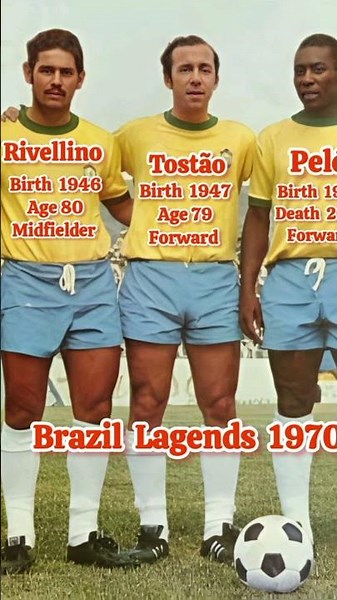 Brazil Legends 1970 🇧🇷 | Pelé, Jairzinho, Rivellino, Tostão & Paulo César
