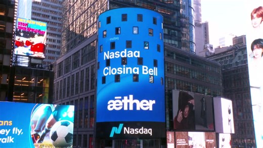 Aether Holdings, Inc. Rings the Nasdaq Stock Market Closing Bell