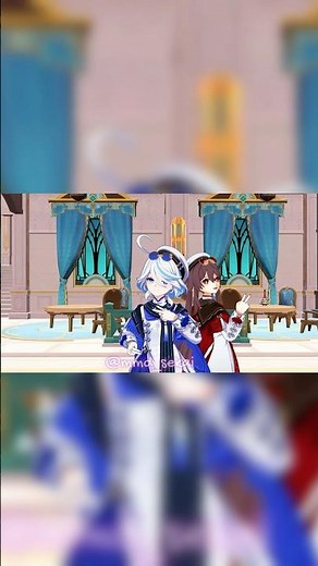 [MMD] Genshin Impact-Night Train Dance-Furina & Hu Tao #hutao #furina #furinagenshinimpact