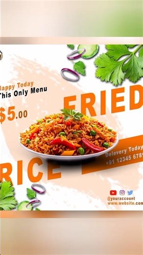FRIED RICE POSTER #shorts #youtubeshorts #shortvideo