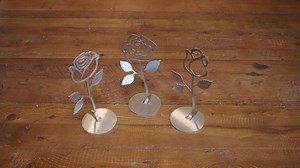 Metal Rose Set .DXF File: Laser Cut Steel Rose Designs (digital Download) - Etsy