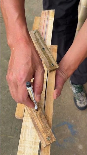 DIY Woodworking Line Drawing Tool, Easy to Draw Parallel Lines!